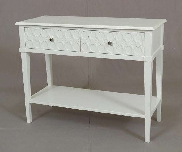 Kioloa Console w/2 drawers Semi Gloss finish