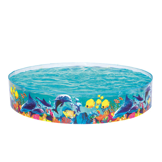 Bestway 2.4m x 46cm Kids Above Ground Pool Ocean Life Design 1612 Litre