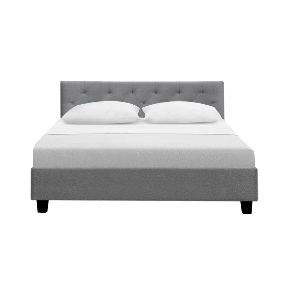 Artiss Bed Frame Double Size Grey VANKE