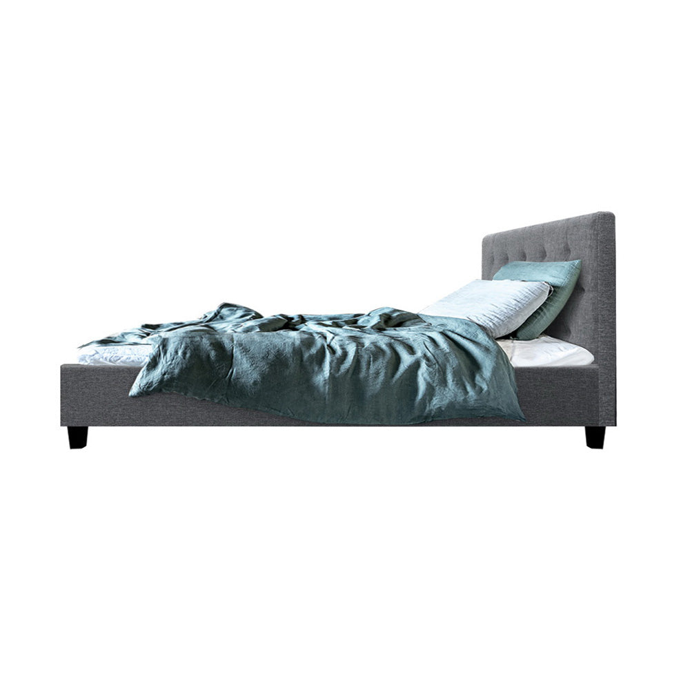 Artiss Bed Frame Single Size Grey VANKE