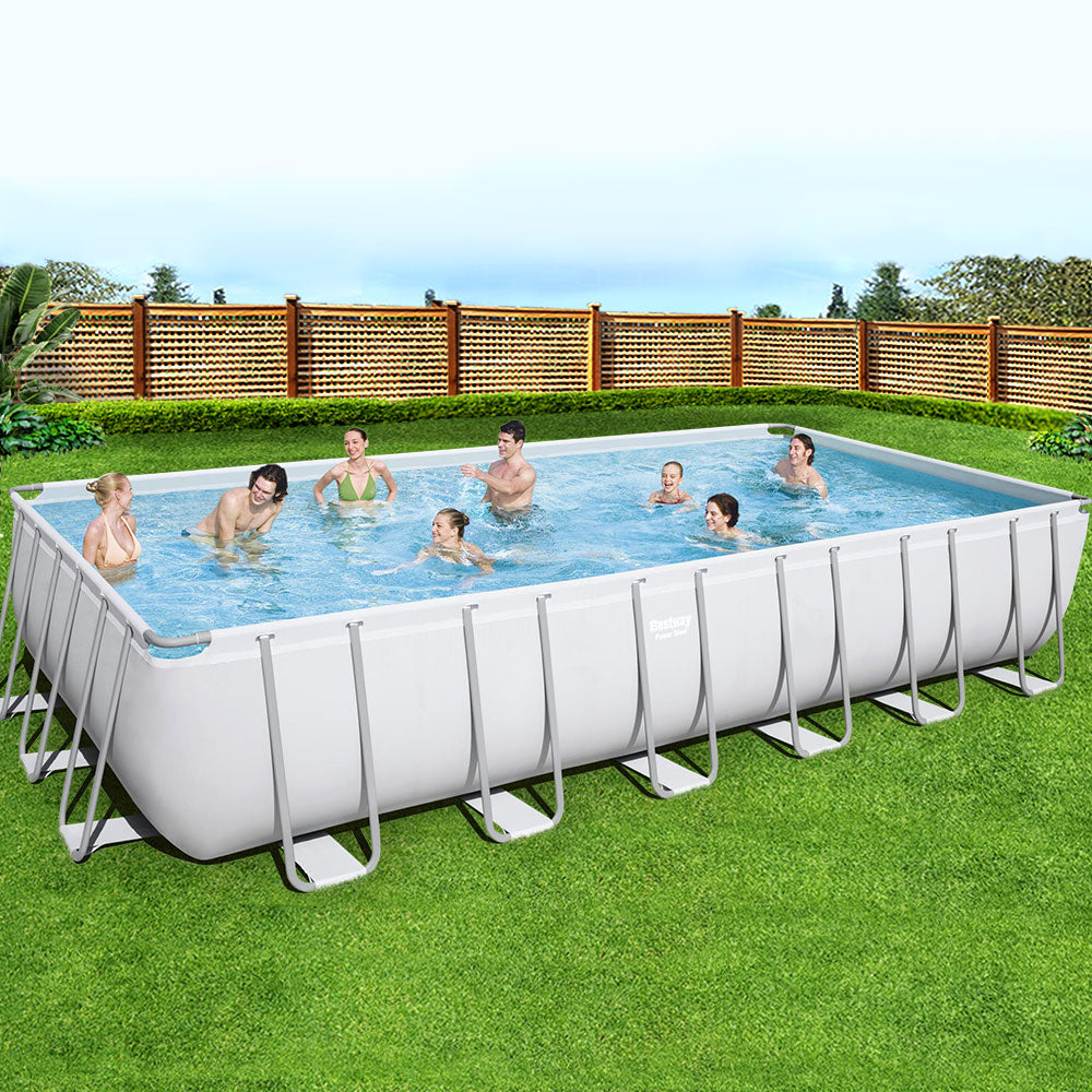 Bestway Above Ground Swimming Pool Power Steel™ Rectangular Frame Pools Filter