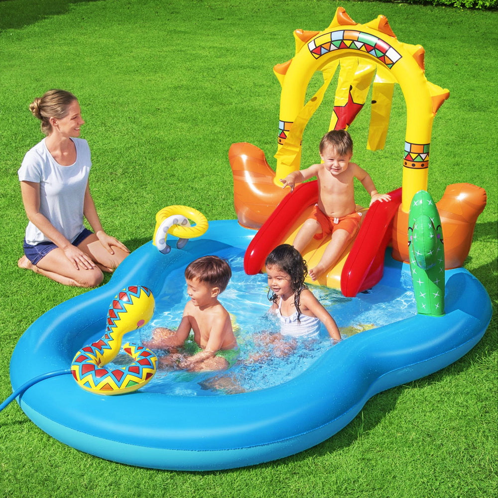 Bestway Kids Pool 264x188x140cm Inflatable Above Ground Swimming Play Pools 278L