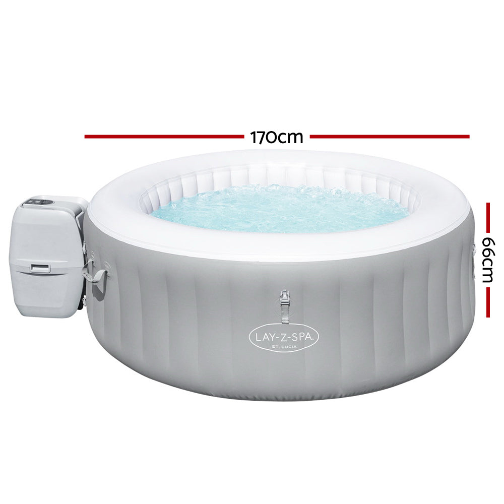 Bestway Inflatable Spa Pool Massage Portable Hot Tub Lay-Z Spa Mini Bath Pools