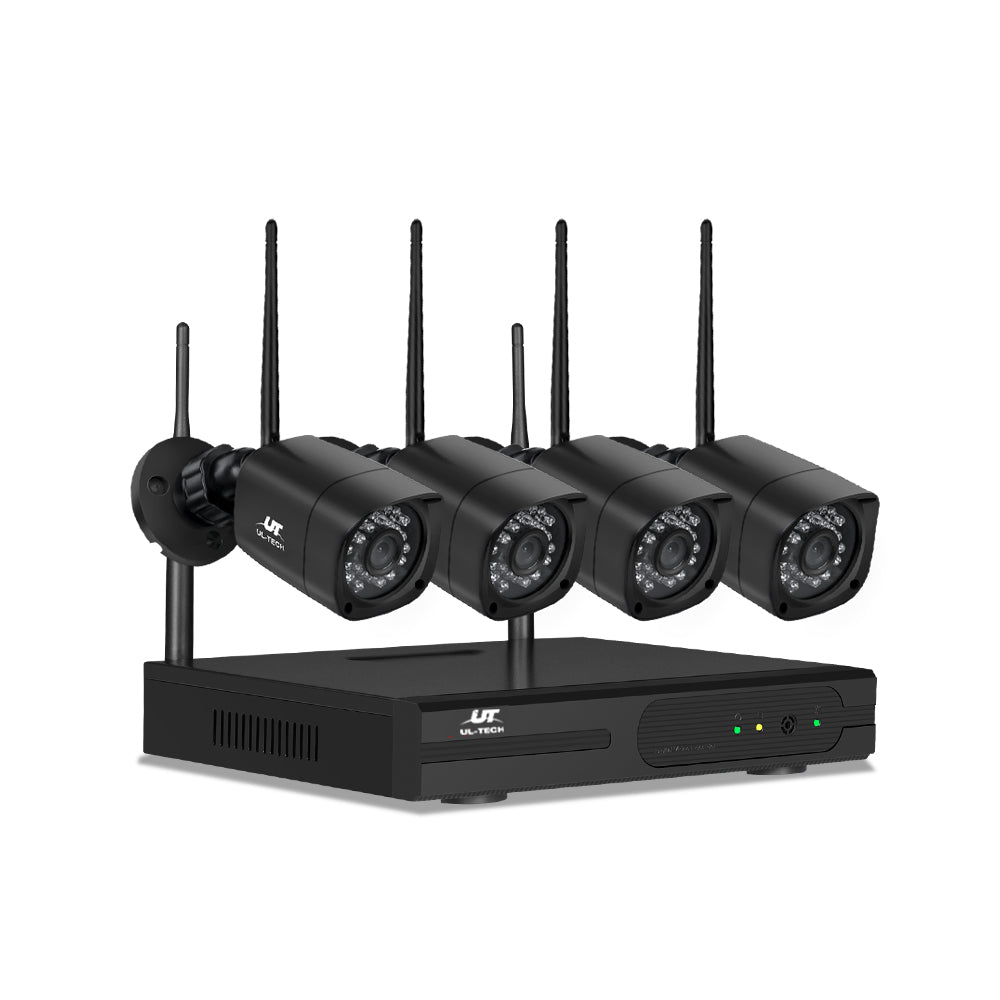 UL-TECH 3MP 8CH NVR Wireless 4 Security Cameras Set