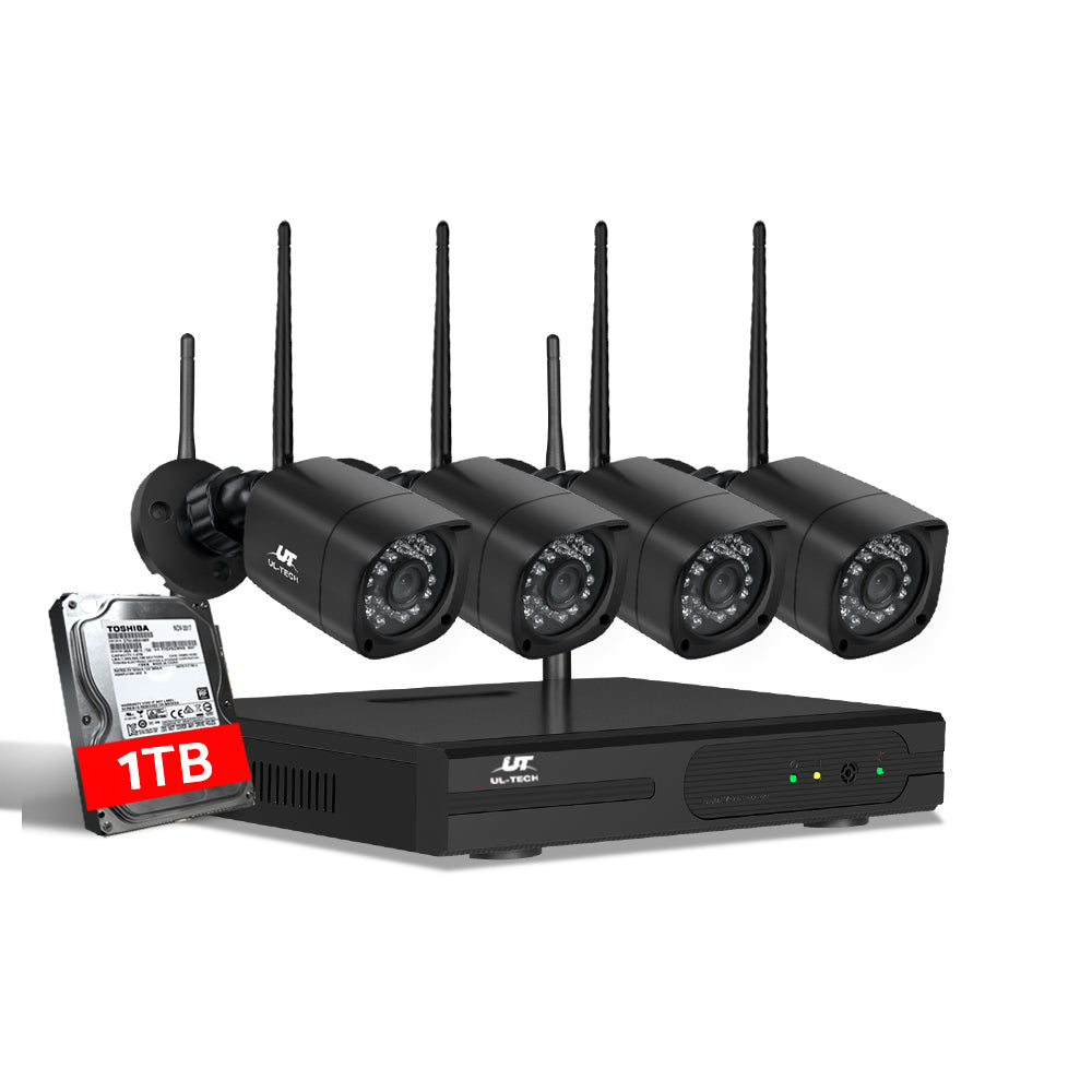 UL-tech Security Camera System Wireless Home 1TB HDD Set CCTV WIFI 3MP 8CH NVR