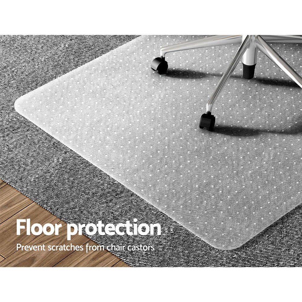 Artiss Chair Mat Carpet Floor Protectors PVC Home Office Room Mats 135x114 cm