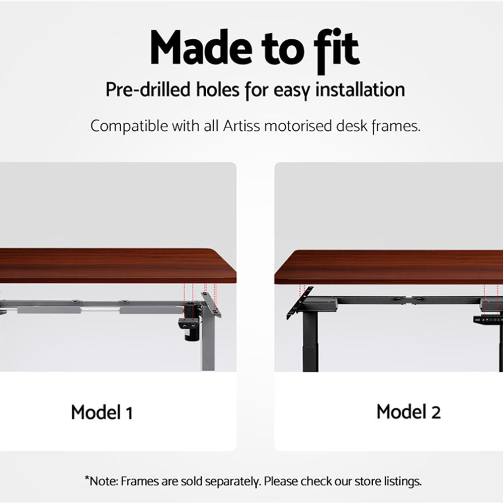 Artiss Standing Desk Top Walnut 140CM