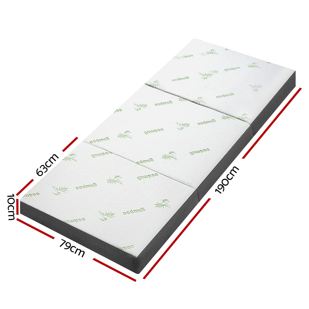 Giselle Bedding Foldable Mattress Folding Foam Single Bamboo