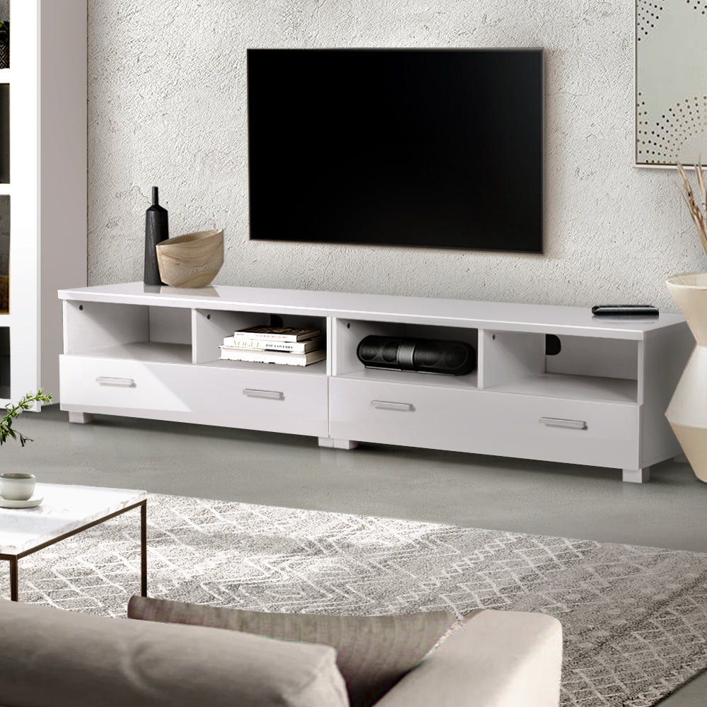 Artiss TV Cabinet Entertainment Unit 180cm White Eddie