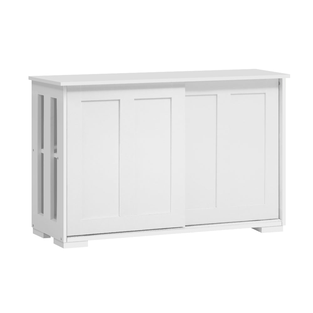 Artiss Buffet Sideboard Sliding Doors - SERA White