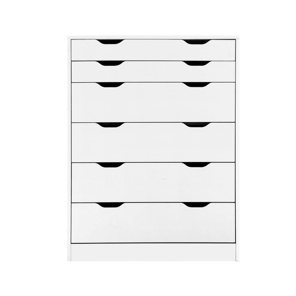 Artiss 6 Chest of Drawers - MYLA White