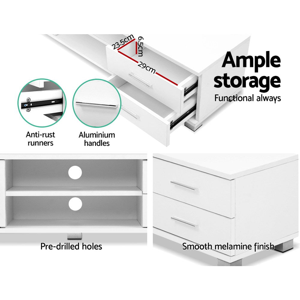 Artiss Entertainment Unit TV Cabinet 120cm White Dylan