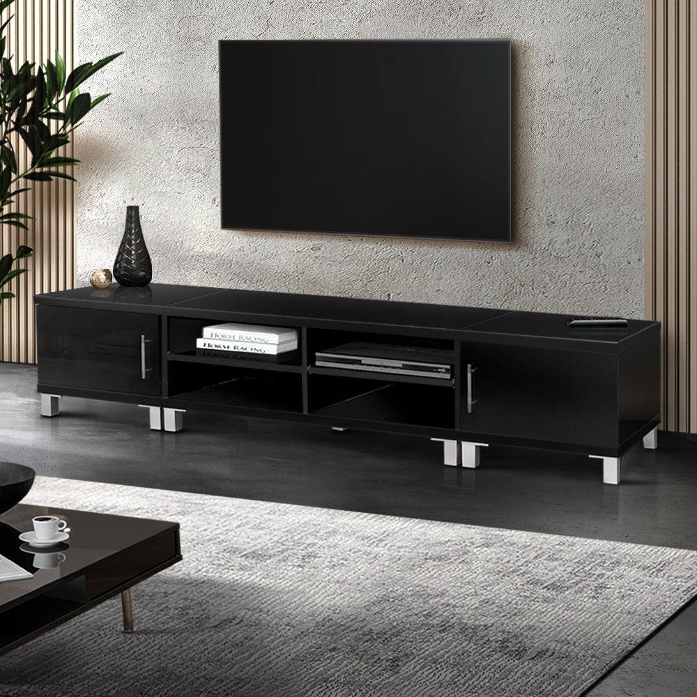 Artiss TV Cabinet Entertainment Unit 190cm Black Danson