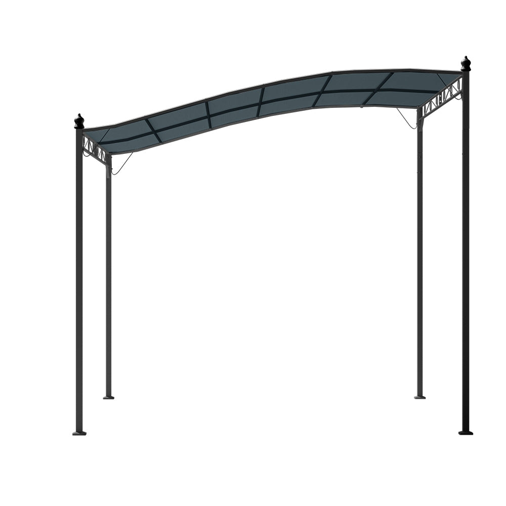 Instahut Gazebo 3m Party Marquee Outdoor Wedding Tent Iron Art Canopy Grey