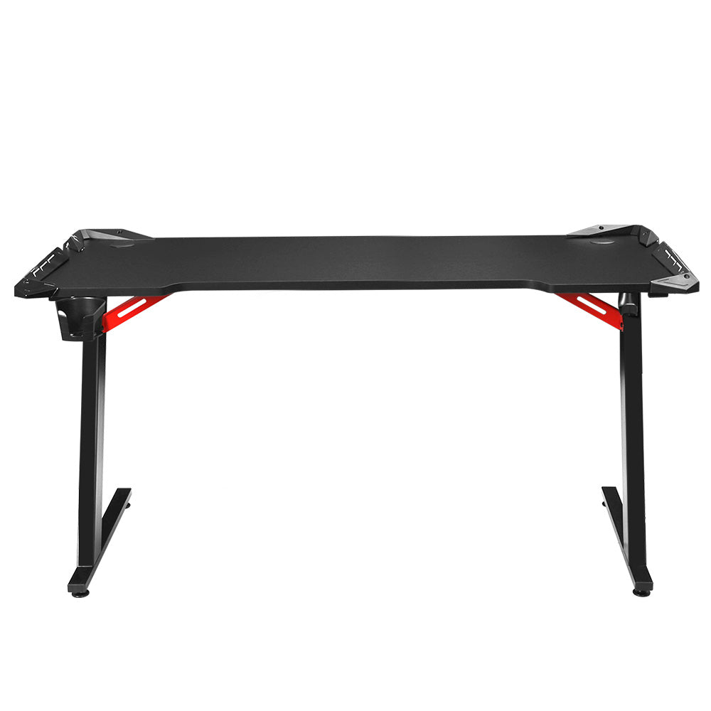 Artiss Gaming Desk Computer Desks Table Study Home Ofiice RGB LED Light 140CM