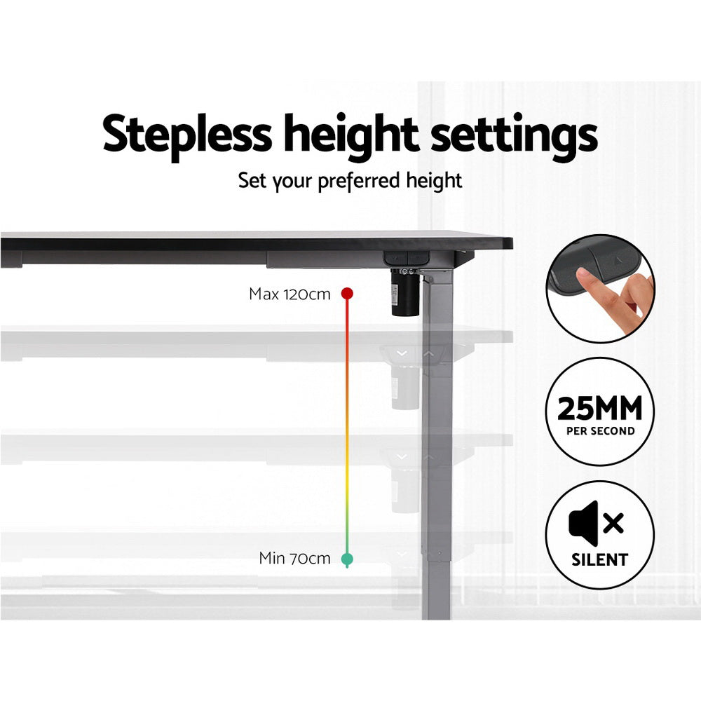 Artiss Standing Desk Frame Only Motorised Grey