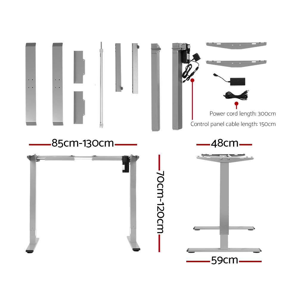 Artiss Standing Desk Motorised 140CM Black