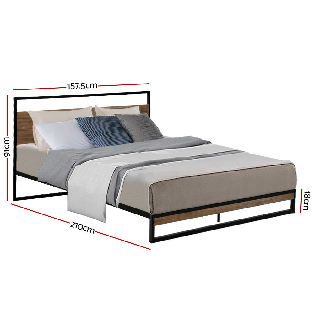 Artiss Bed Frame Queen Size Metal Frame DANE