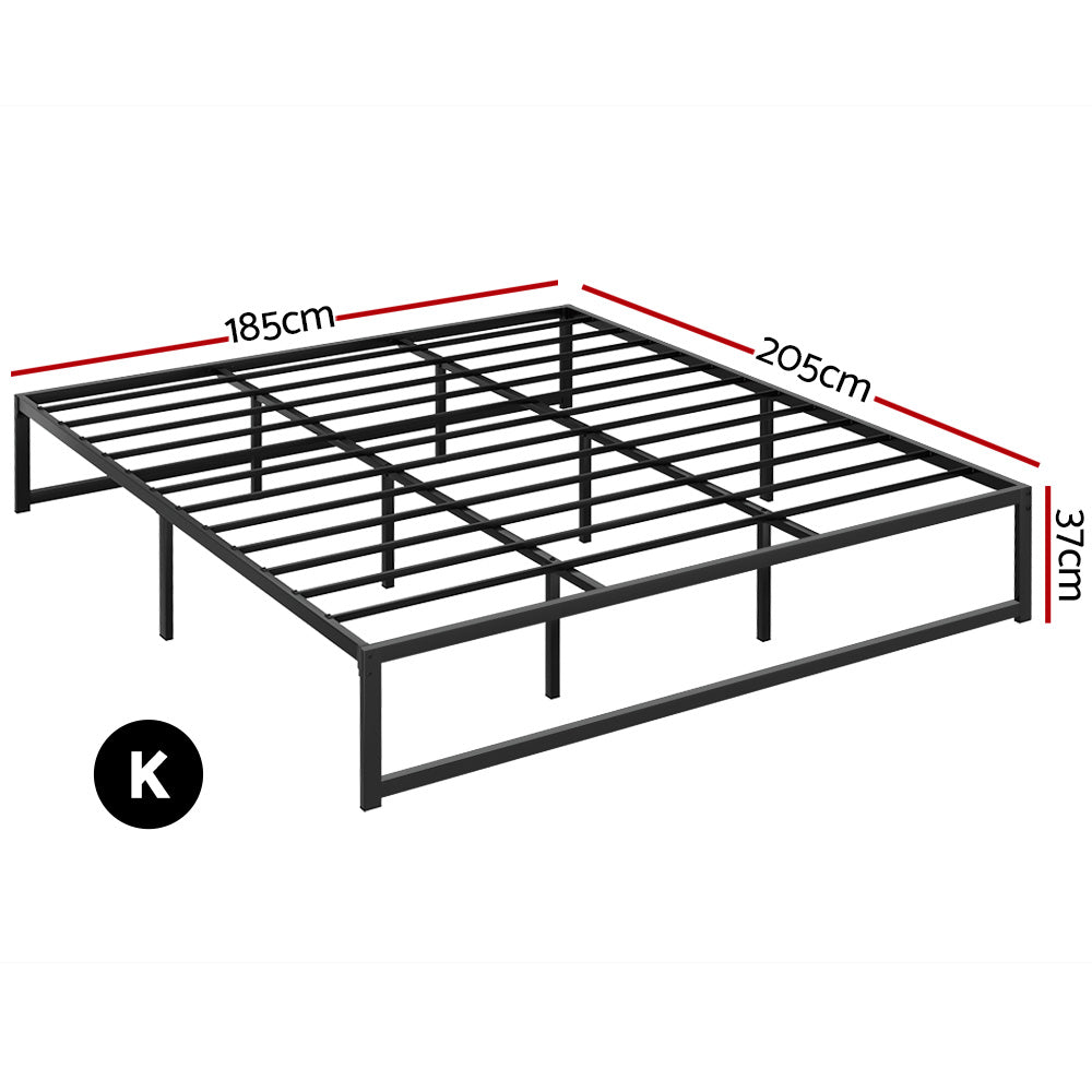 Artiss Bed Frame King Size Metal Frame TINO