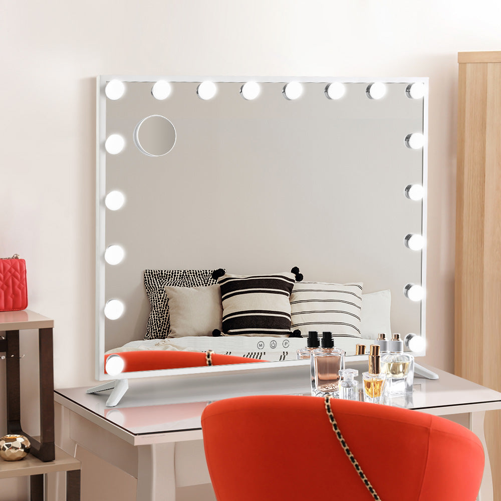 Embellir Makeup Mirror Hollywood 80x65cm 18 LED with Light Vanity Dimmable Wall