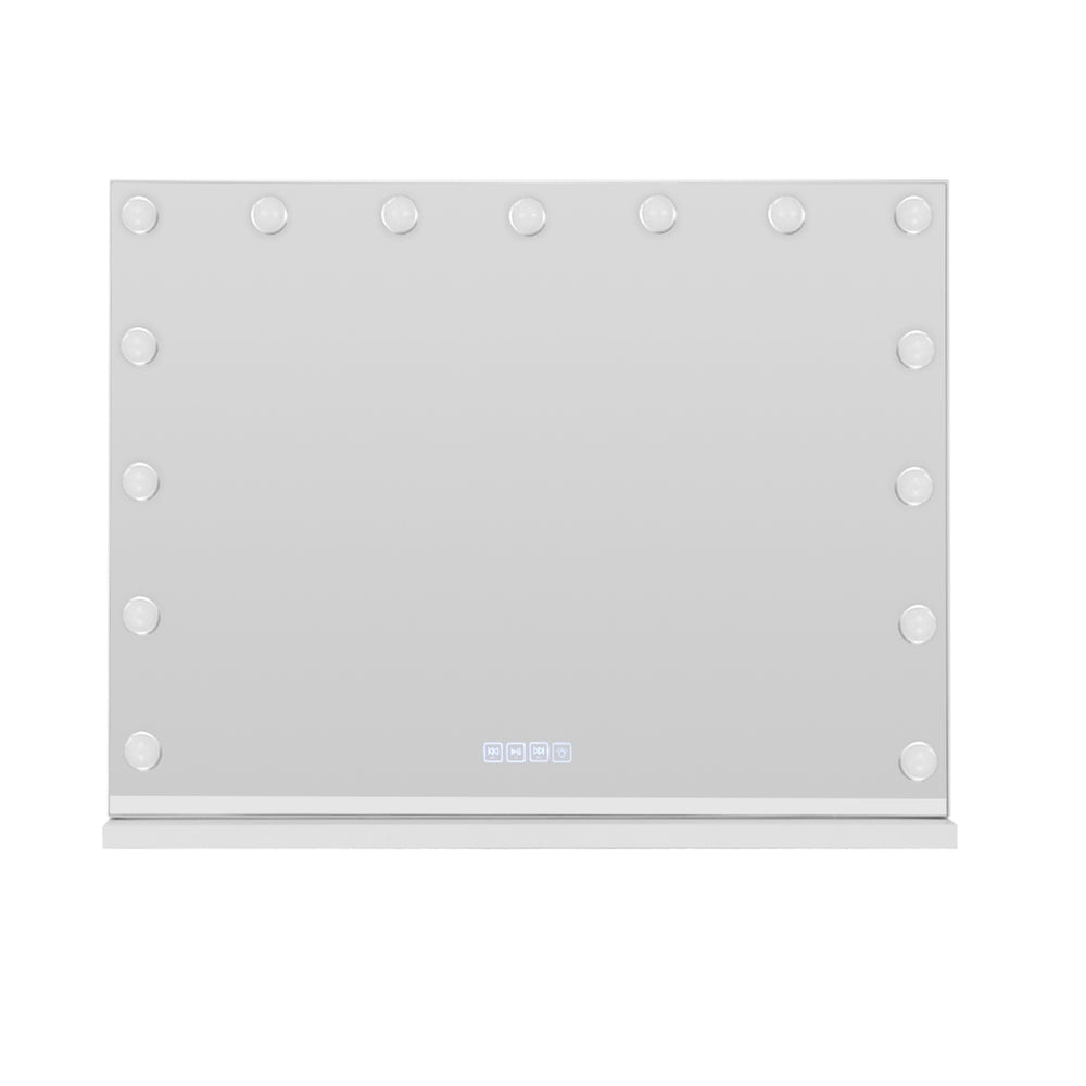 Embellir Bluetooth Makeup Mirror 80X58cm Hollywood with Light Vanity Wall 18 LED