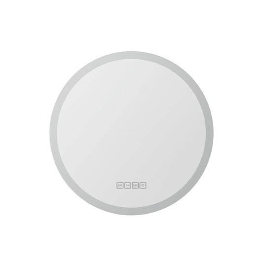 Embellir Bluetooth LED Wall Mirror With Light 50CM Bathroom Decor Round Mirrors