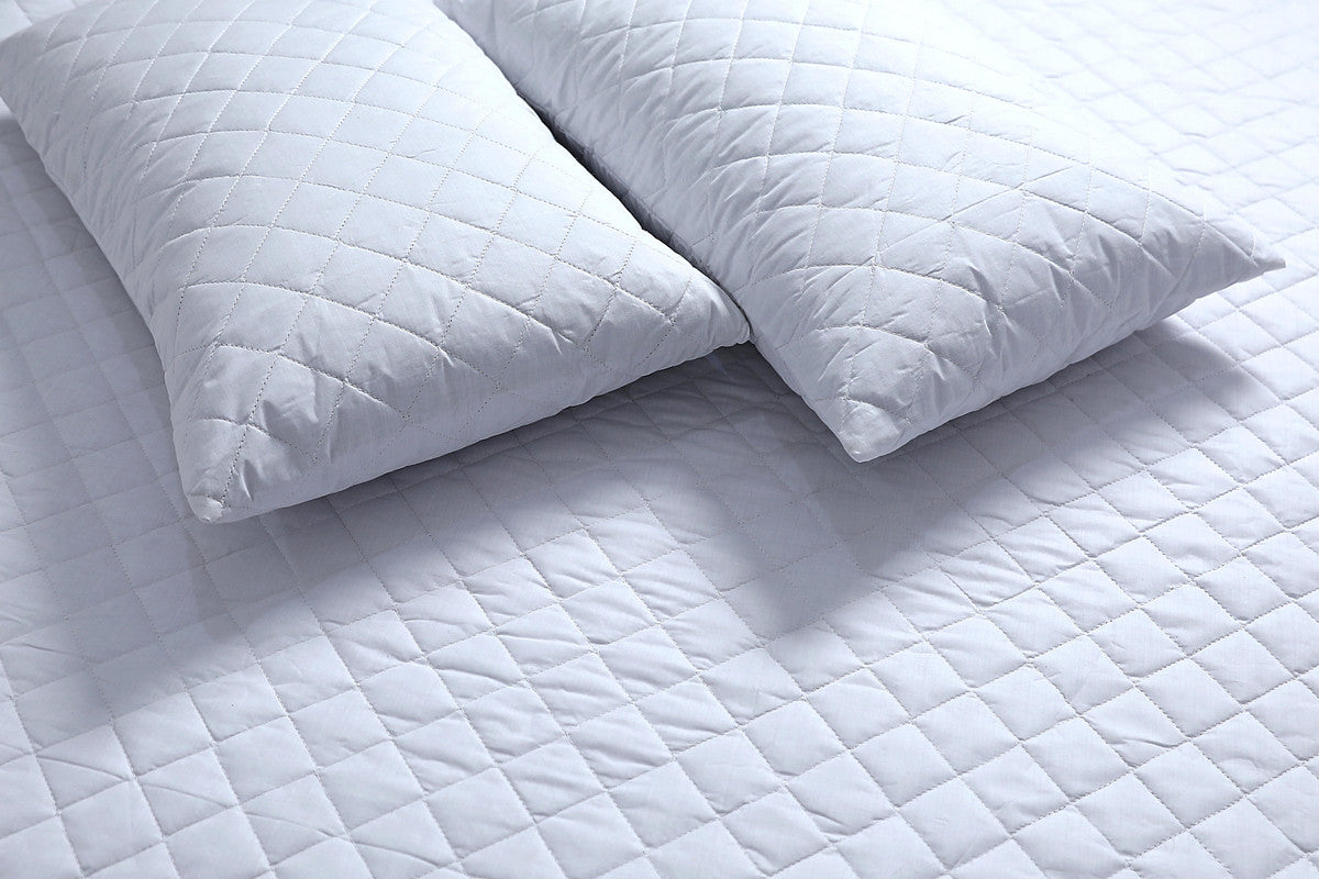 Elan Linen 100% Cotton Quilted Fully Fitted 50cm Deep Queen Size Waterproof Mattress Protector