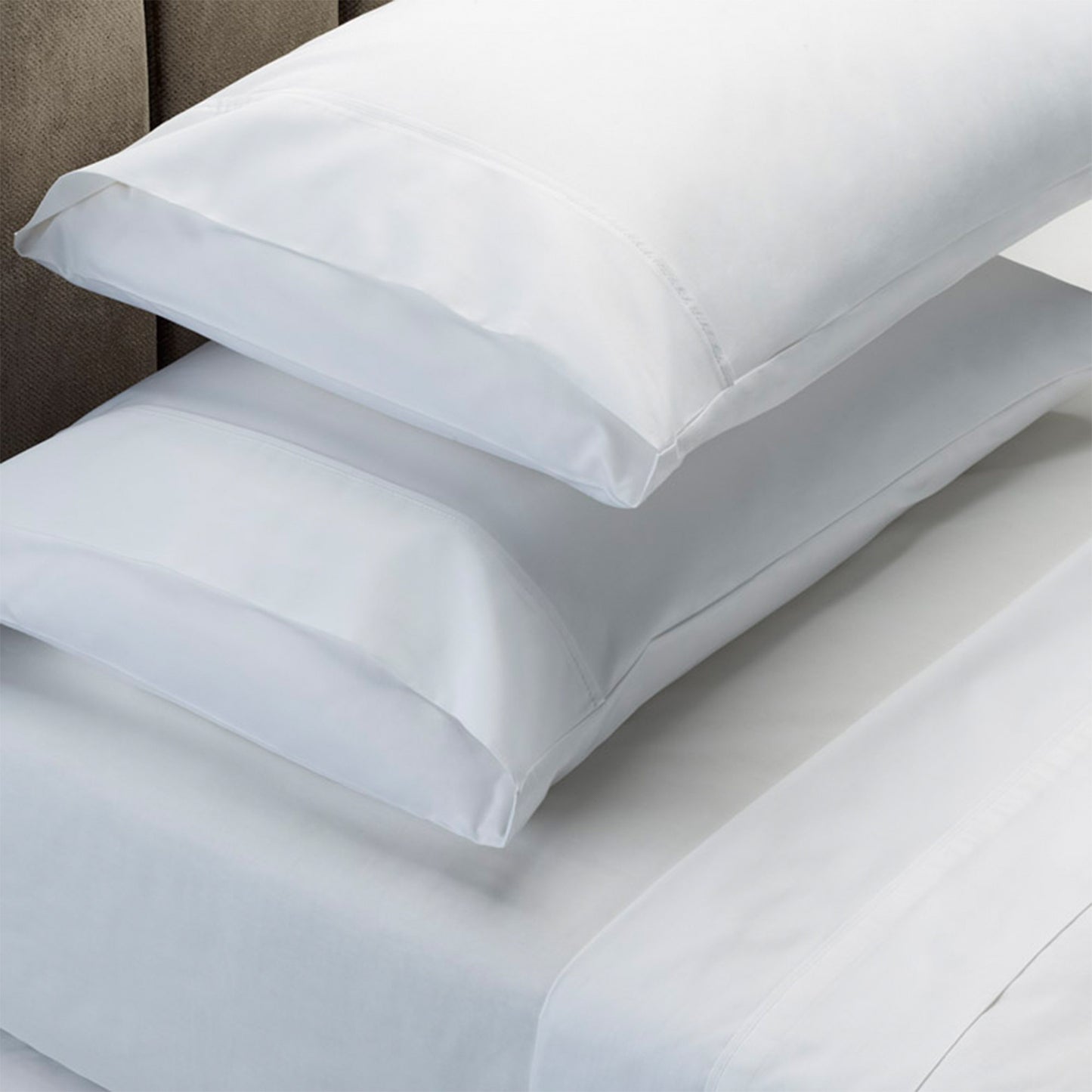 Renee Taylor 1500 Thread Count Pure Soft Cotton Blend Flat & Fitted Sheet Set White King