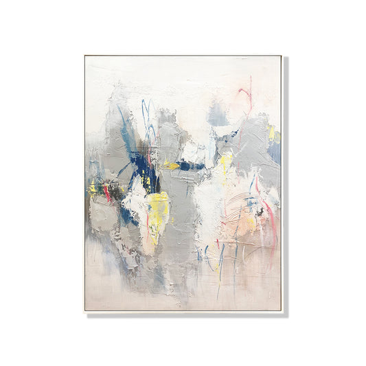 Wall Art Original Abstract Oil Painting on Framed Canvas 900mmx1200mm Abstract Dancing