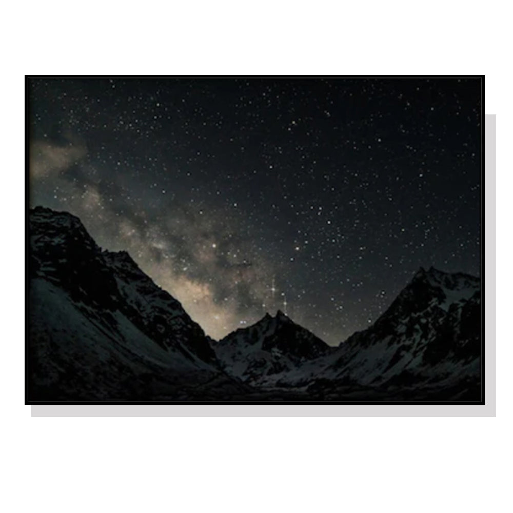 Wall Art 70cmx100cm Night Court Black Frame Canvas