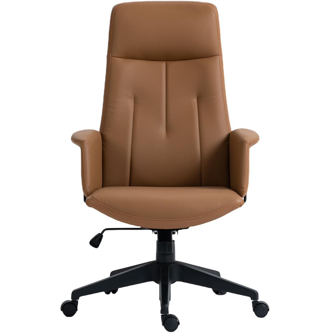 High Back Office Chair -Light Brown