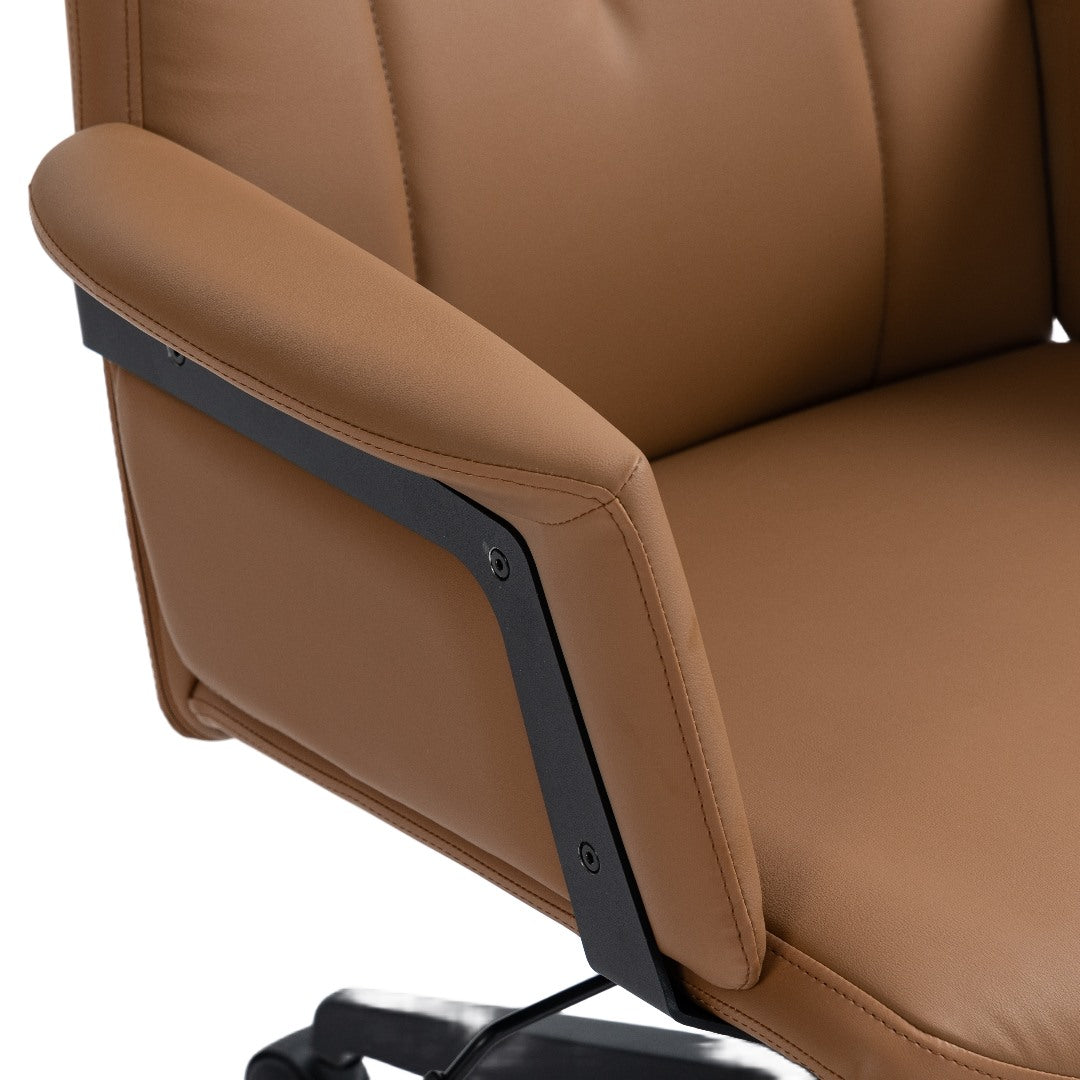 High Back Office Chair -Light Brown