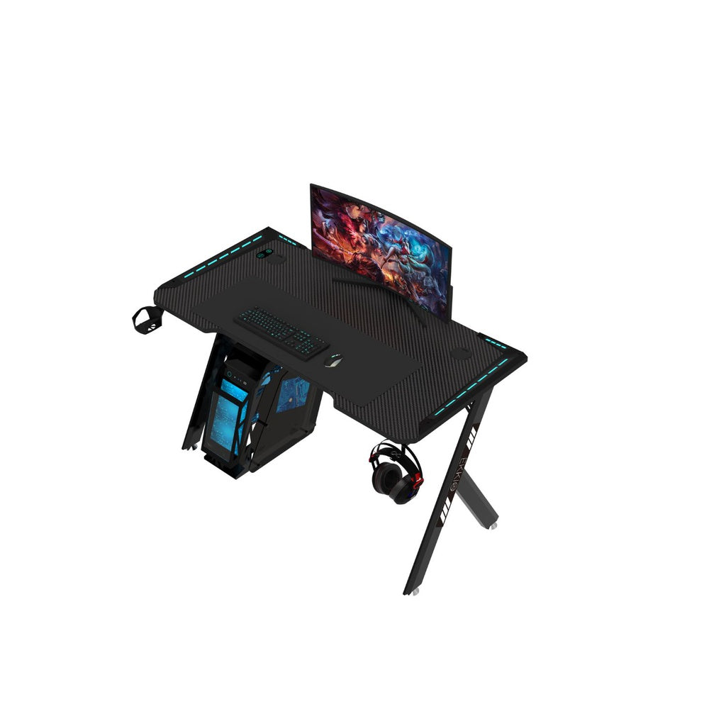 EKKIO RGB Gaming Desk Y Shape Black 120cm EK-GD-101-AL