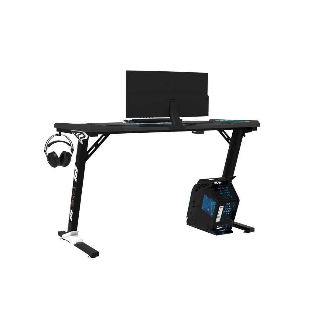 EKKIO RGB Gaming Desk Z Shape Black 100cm EK-GD-105-AL