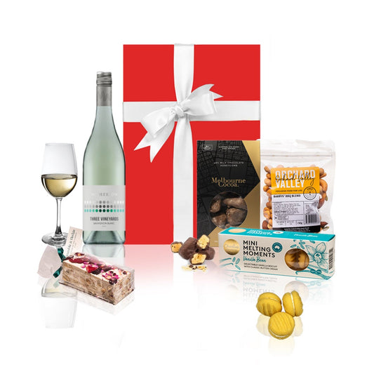 White Wine & Gourmet Sweets Hamper