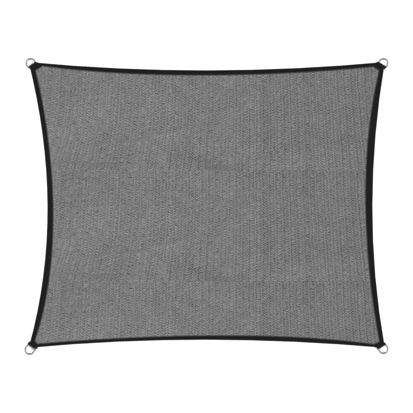 Wallaroo Outdoor Sun Shade Sail Canopy Grey Square 4 x 4M