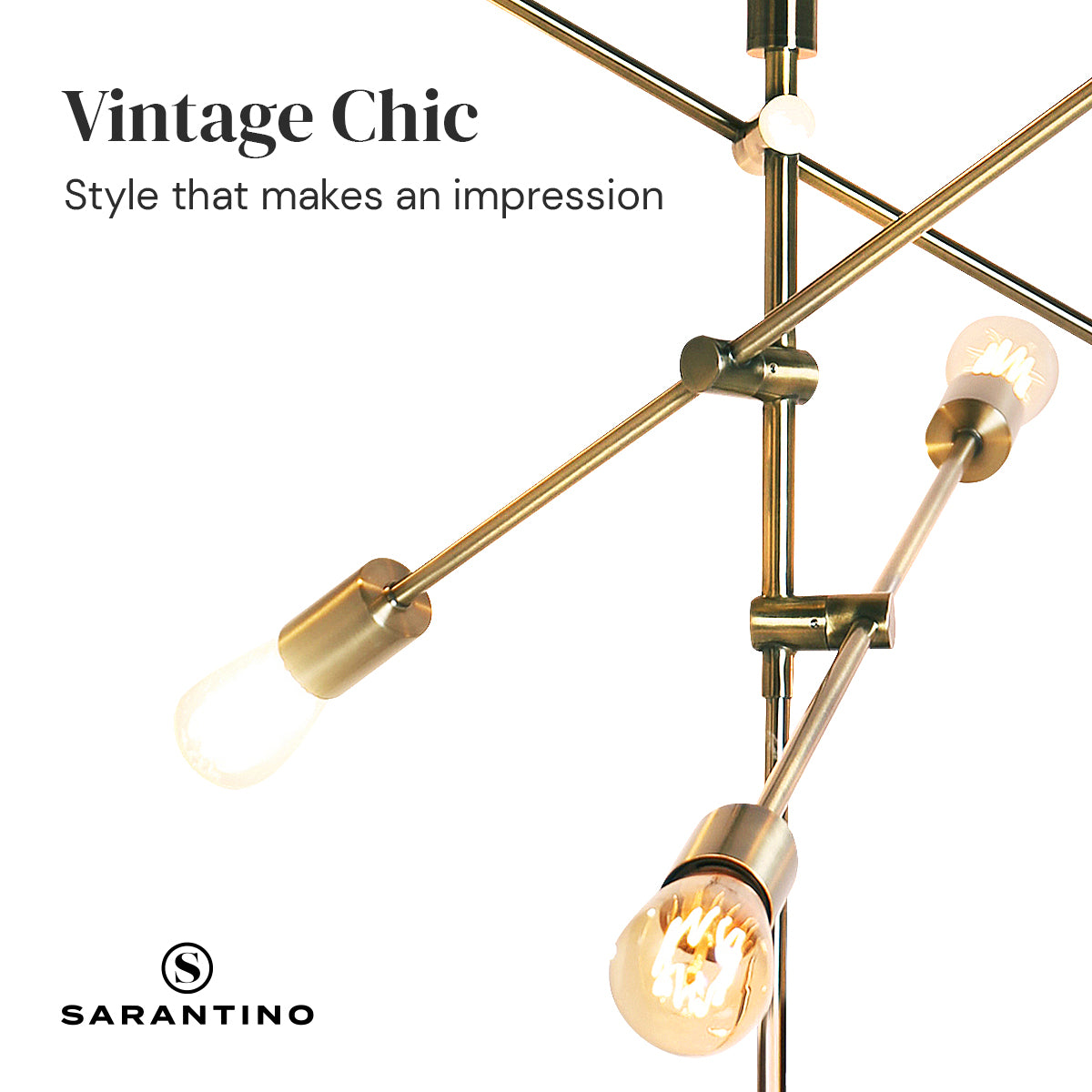 Sarantino 6-Light Metal Sputnik Floor Lamp