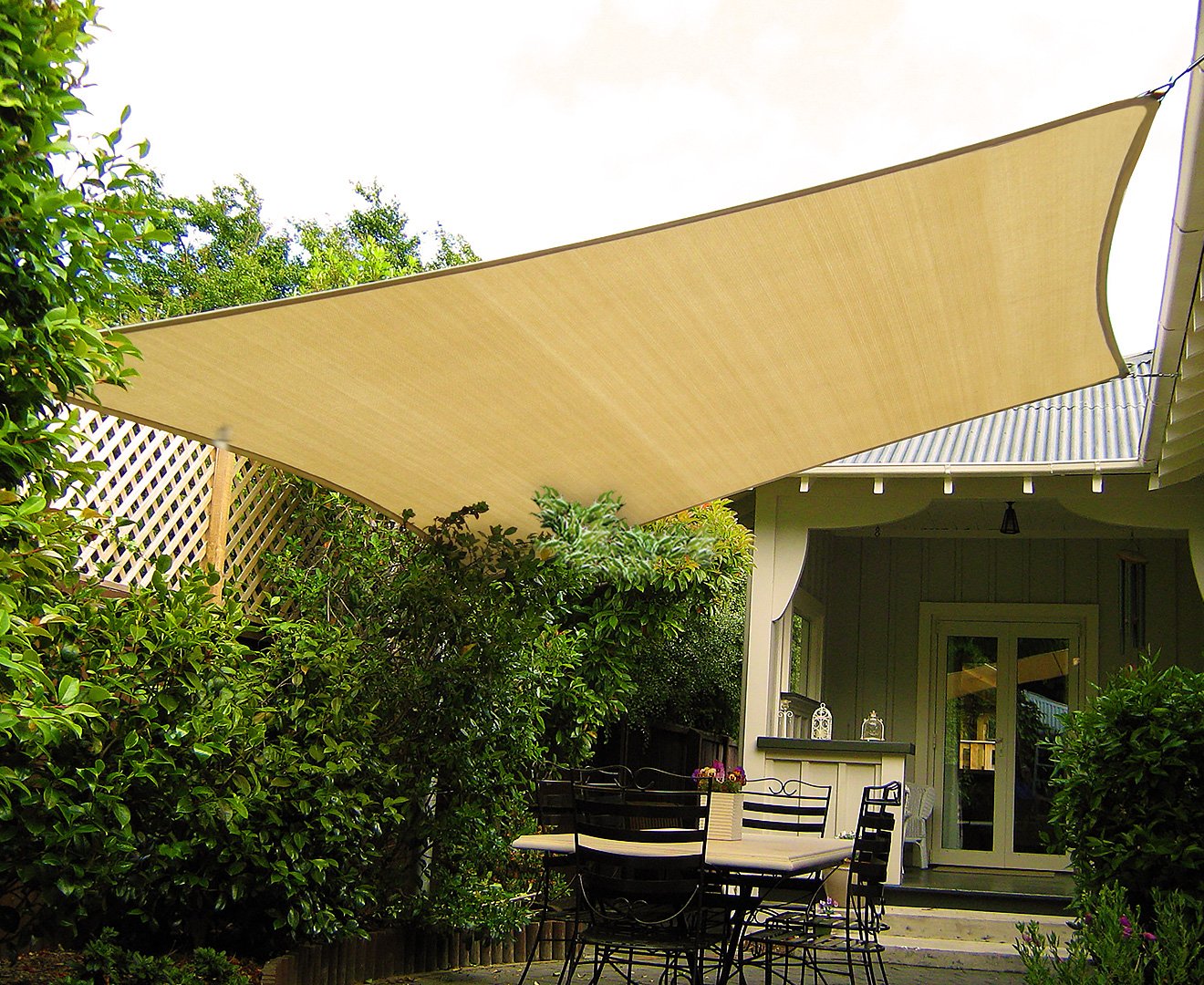 Wallaroo Square Shade Sail: 3m x 3m - Sand