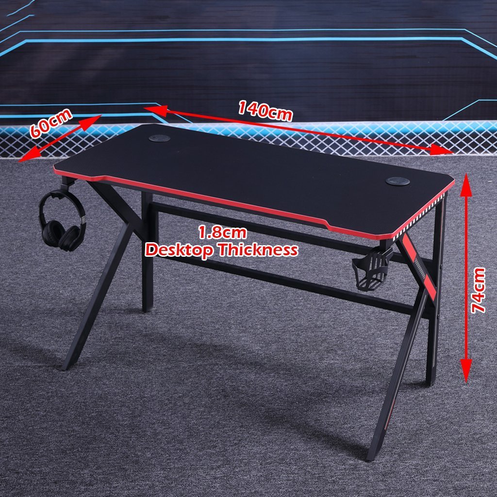 120cm Gaming Desk Desktop PC Computer Desks Desktop Racing Table Office Laptop Home AU