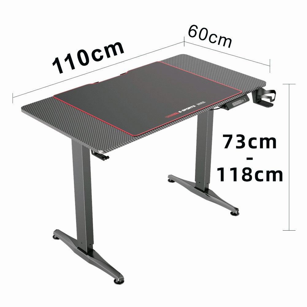 Gaming Standing Desk Home Office Lift Electric Height Adjustable Sit To Stand Motorized Standing Desk 1675