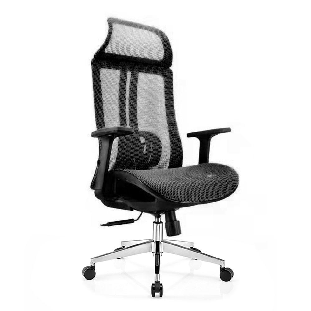 Ergonomic office chair Breathable High-Back Mesh Adjustable Lumbar Support 3D Armrests Tilt Function 360° Rotating Wheels