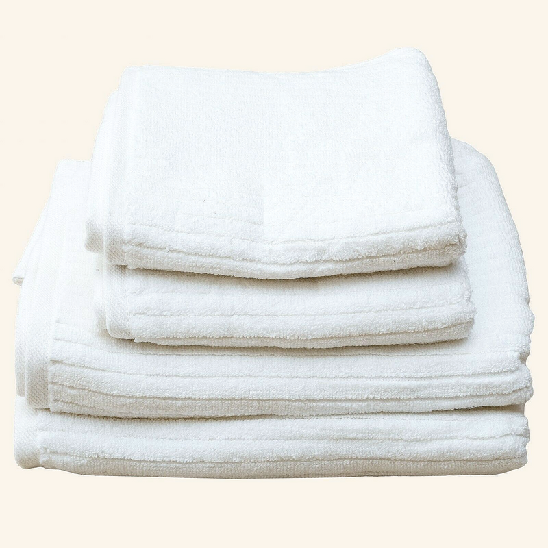 White Stripe Organic Soft 6 pcs Towel Set