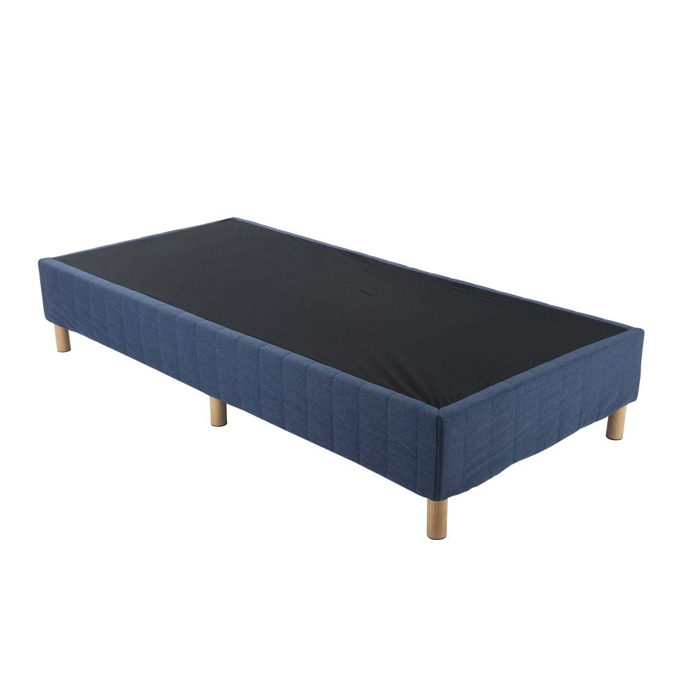 Metal Bed Frame Mattress Foundation Blue – Double