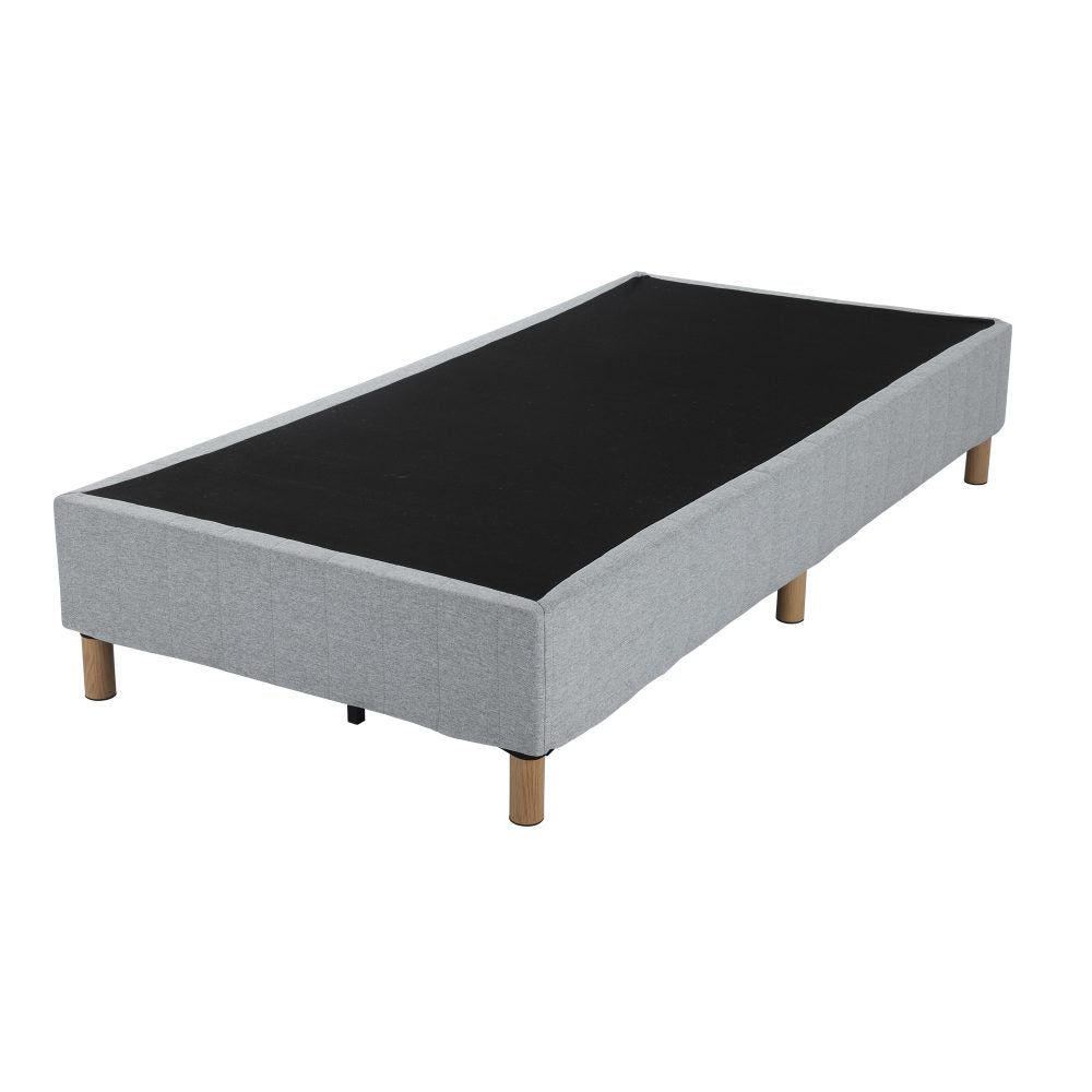 Metal Bedframe Mattress Foundation (Light Grey) – Single