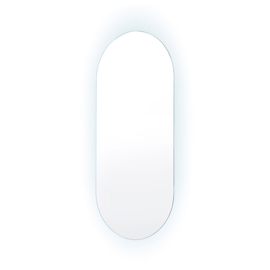 La Bella LED Wall Mirror Oval Touch Anti-Fog Makeup Decor Bathroom Vanity 45x100cm