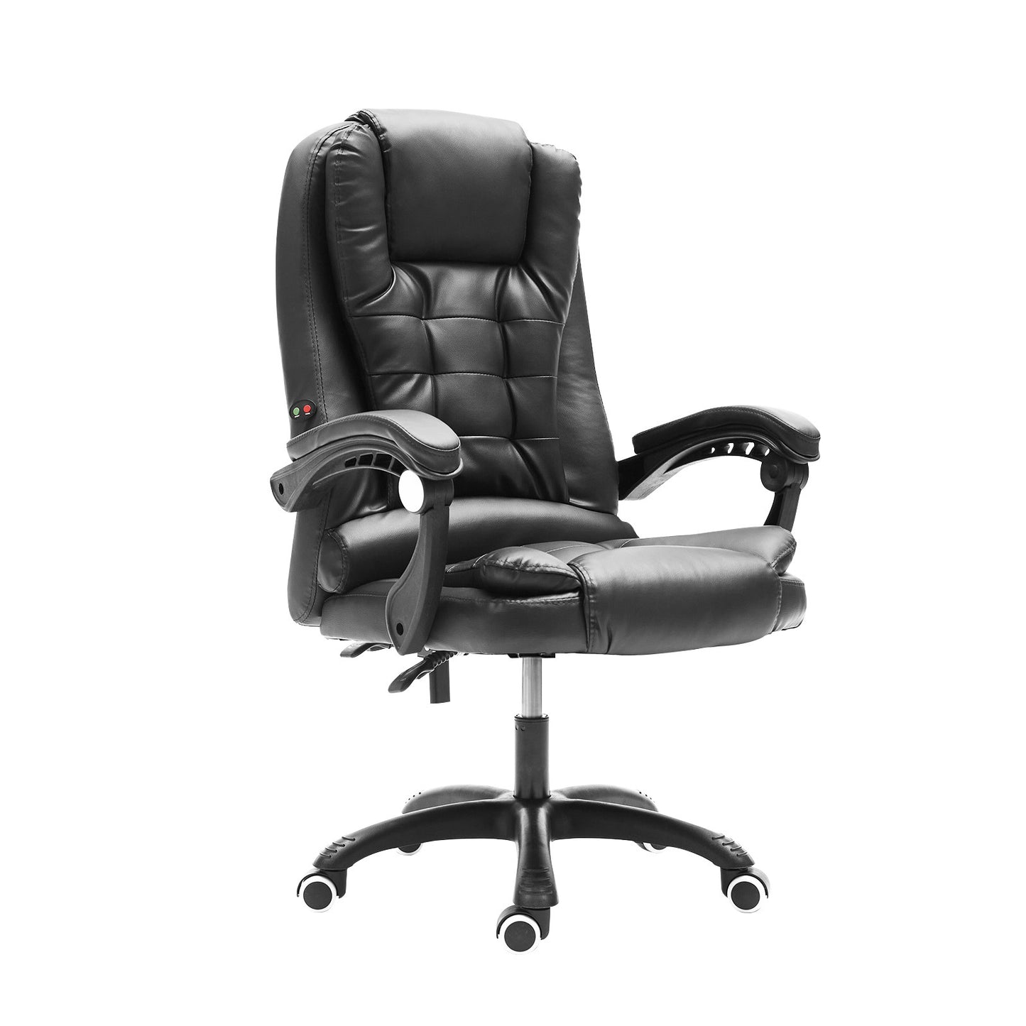 La Bella Black Massage Vibration Ergonomic Executive Office Chair