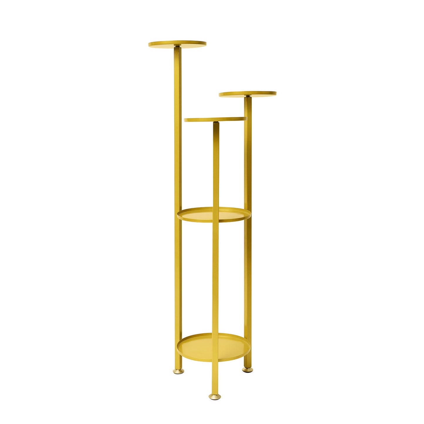 La Bella 100cm Gold Plant Stand Planter Shelf Rack 5 Tier Steel