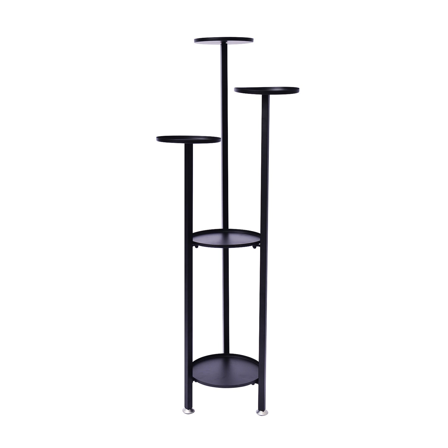 La Bella 122cm Black Plant Stand Planter Shelf Rack 5 Tier Steel