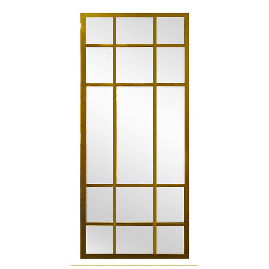 Window Style Mirror Full Length -  Gold 80 CM x 180 CM
