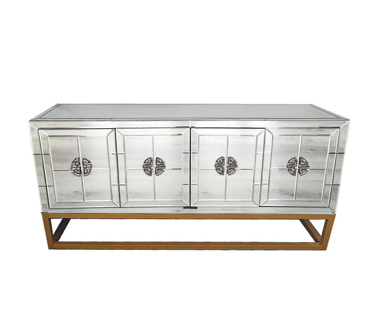 Athens Mirrored Buffet Table -Gold